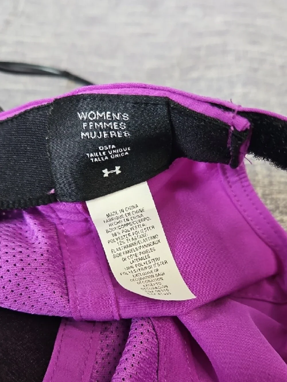 Under Armour Purple Mesh-Panel Running Cap